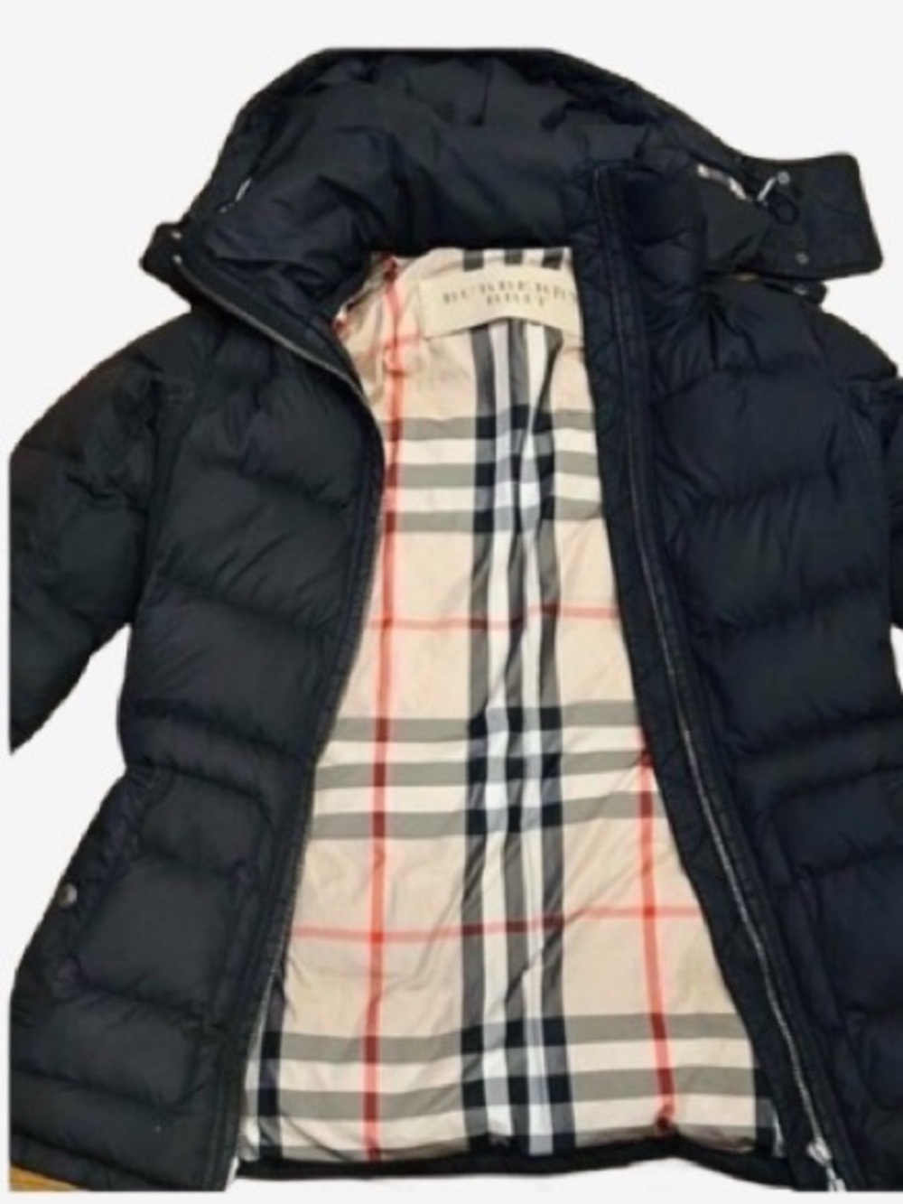 🛍️ Burberry Brit Authentic Vintage Puffer Jacket w Signature Nova Check Lining - Picture 2 of 16
